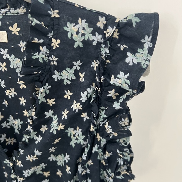 OuterKnown Canyon blue floral clip dot midi dress - Picture 6 of 12